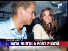 Data nuntii dintre William si Kate a fost fixata