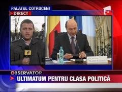 Ultimatum pentru clasa politica