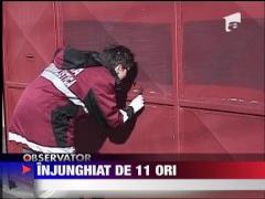 Injunghiat de 11 ori de hotul care ii pradase casa