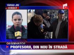 Profesorii, din nou in strada