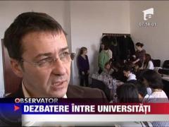 Dezbatere intre Universitati