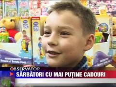 Sarbatori cu mai putine cadouri