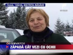 Zapada cat vezi cu ochii in Pasul Tihuta