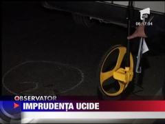 Barbat lovit in plin de o masina