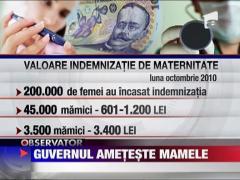 Guvernul ameteste mamele