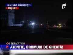Atentie, drumuri de gheata!