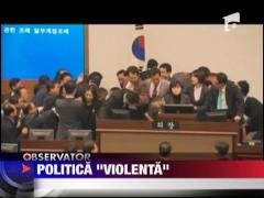 Scandal in Parlamentul Coreei de Sud