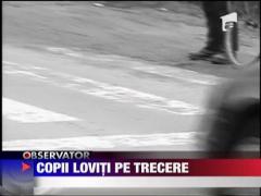 Copii loviti pe trecere
