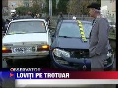 Loviti pe trotuar