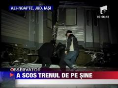 Un tren cu cateva zeci de oameni a deraiat
