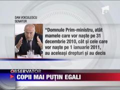 Copii inegali, din nastere