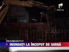 Inundati la inceput de iarna