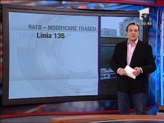 RATB - modificare traseu Linia 135