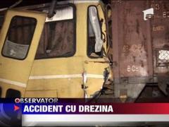 Accident cu drezina! Tren ramas fara motorina