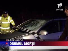 Spulberat pe autostrada! Traversarea mortii