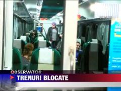 Trenuri blocate in Mehedinti