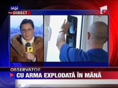 Cu arma explodata in mana