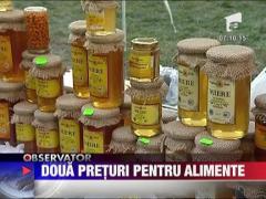 Doua preturi pentru alimente