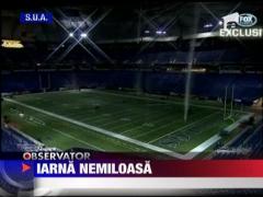 Acoperisul unui stadion s-a prabusit sub greutatea nametilor