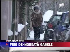 De marti ninge in aproape toata tara