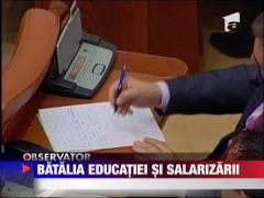Batalia educatiei si salarizarii