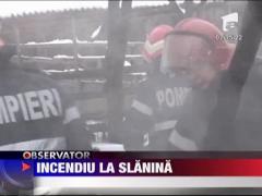 Incendiu la slanina