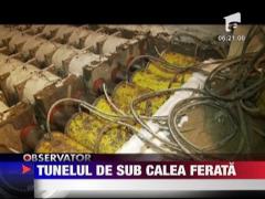 Pasaj subteran de aproape 87 de metri pe sub calea ferata