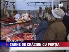 Carne de Craciun cu portia