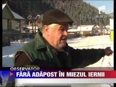 Fara adapost in miezul iernii