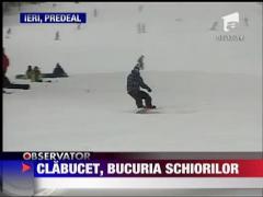 Clabucet, bucuria schiorilor