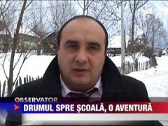 Drumul spre scoala, 10 km prin zapada