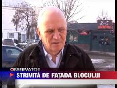 Strivita de fatada blocului