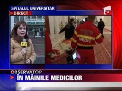 Angajatul Televiziunii Romane a ajuns la Spitalul Universitar
