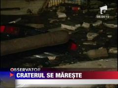 Craterul de la Ocna Mures se mareste