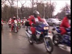 Mos Craciun, pe motocicleta