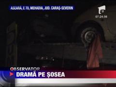 Doua TIR-uri s-au ciocnit violent pe o sosea din Caras-Severin