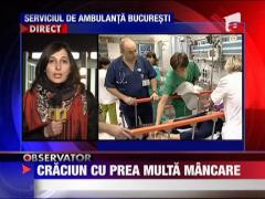 Mesele prea bogate si bautura au trimis pe romani la spital