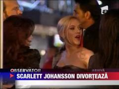 Scarlett Johansson divorteaza