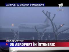 Aeroport in intuneric in Rusia