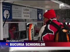 Bucurie la munte! A venit zapada