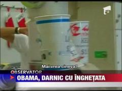 Obama, darnic cu inghetata