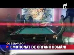 Justin Bieber, emotionat de orfanii romani