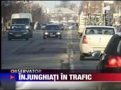 Injunghiati in trafic