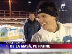 De la masa, pe patine