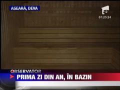 Prima zi din an, in bazin