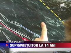 Un baiat de 14 ani a rezistat o noapte intreaga pe munte, la  minus 20 de grade