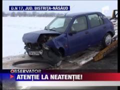 A plonjat cu masina in sant din neatentie