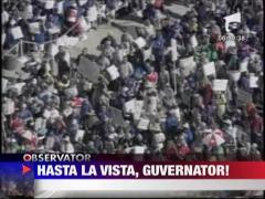 Arnold Schwarzenegger a parasit functia de guvernator