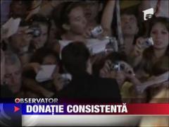 Angelina Jolie si Brad Pitt, donatie considerabila