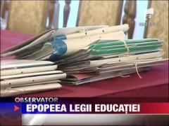 Epopeea Legii Educatiei continua